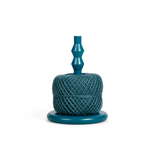 Close-up of British Colour Standard Petrol Blue Twine Holder