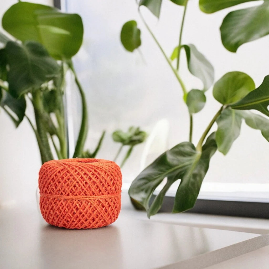 Jute Twine Ball in Spanish Orange