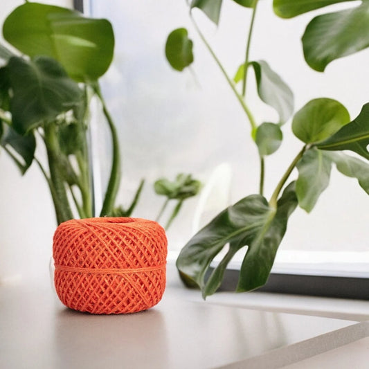 Jute Twine Ball in Spanish Orange