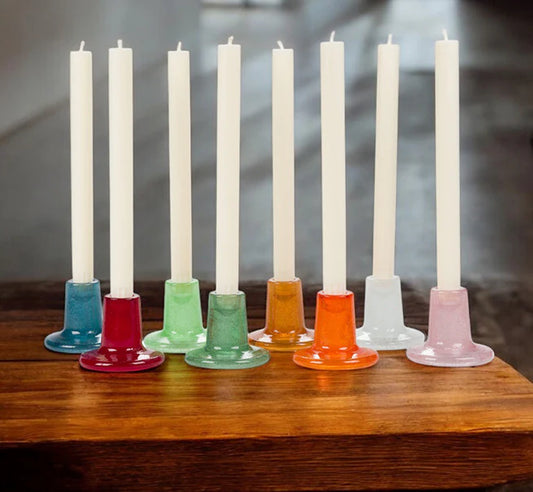 Glass Candleholders