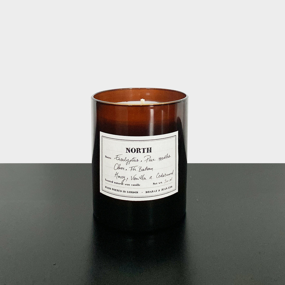 North Soy Scented Candle in glass jar with wooden lid