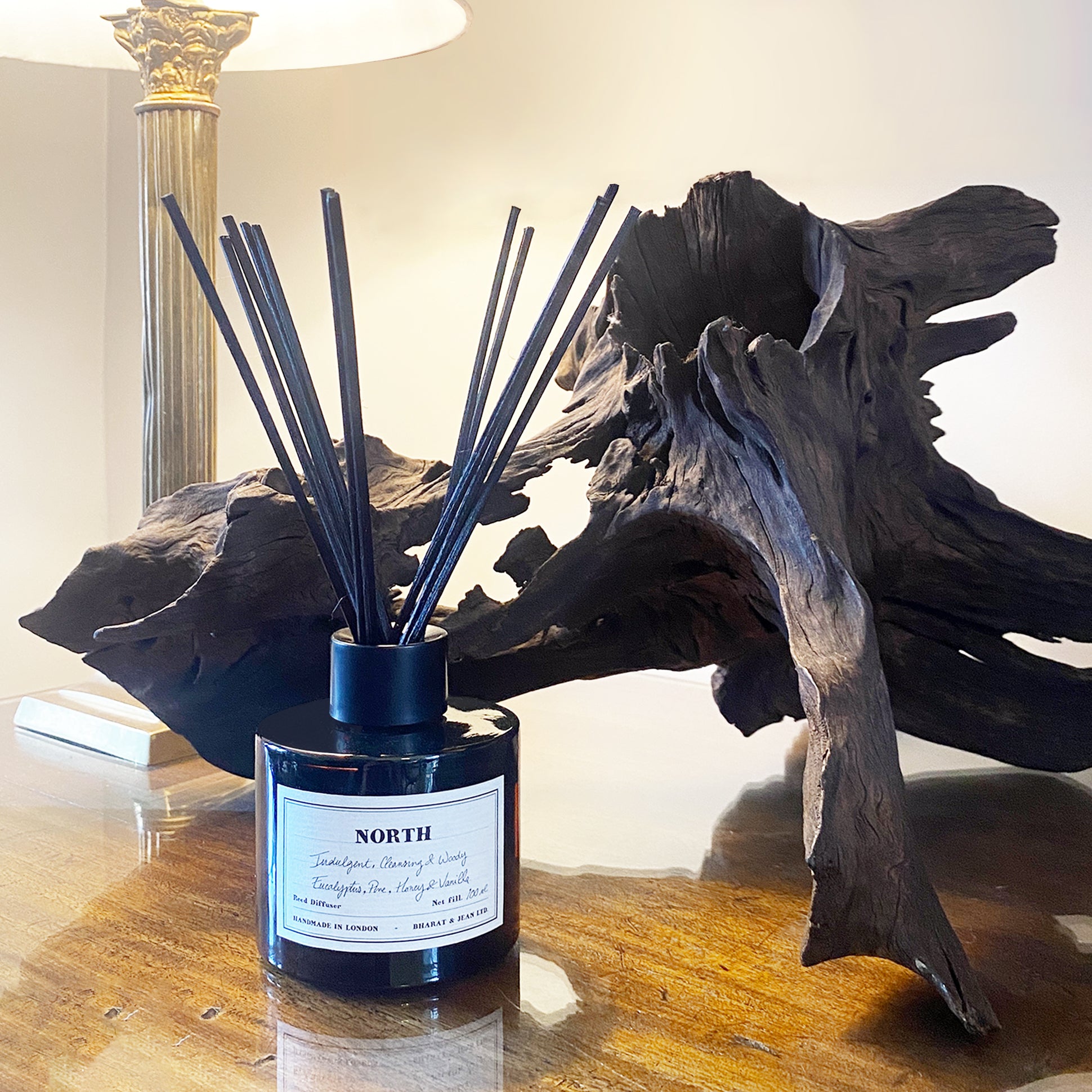 Bharat & Jean North Reed Diffuser styled in a home setting