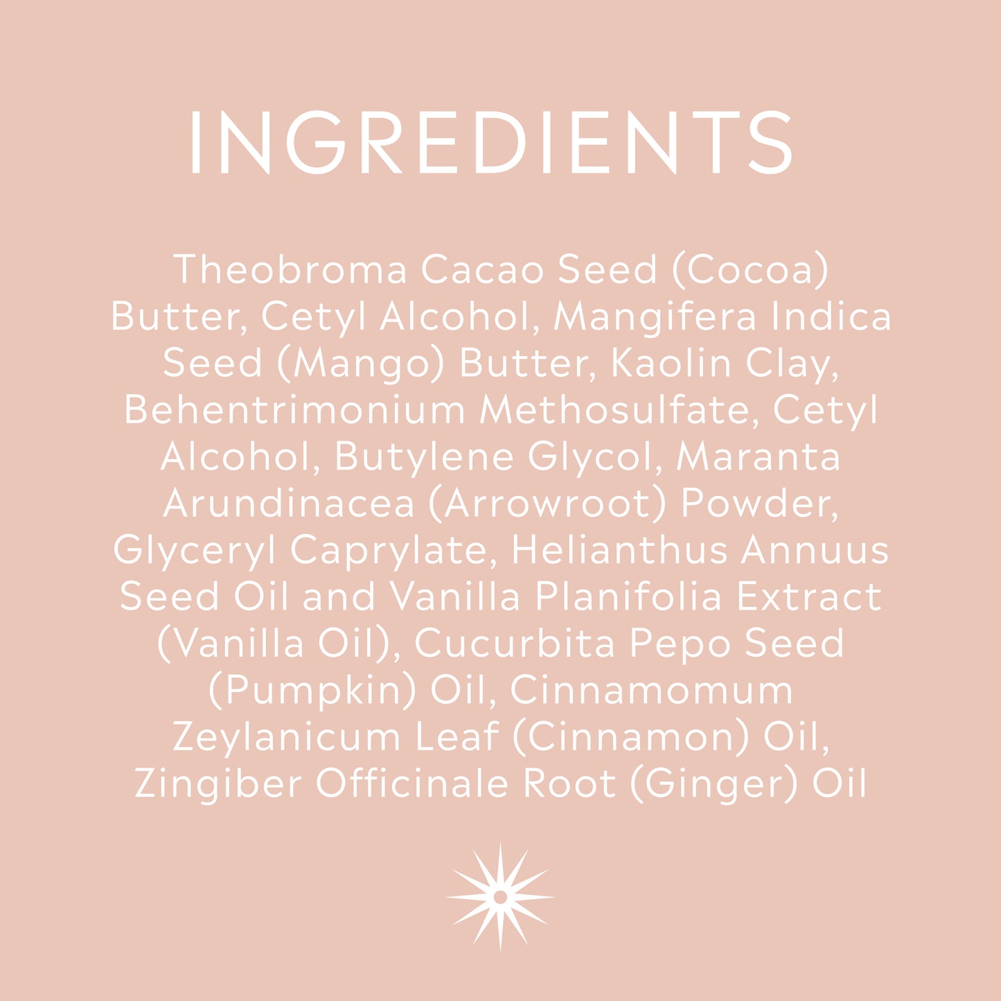 Ingredients for Pumpkin Spice Body Butter