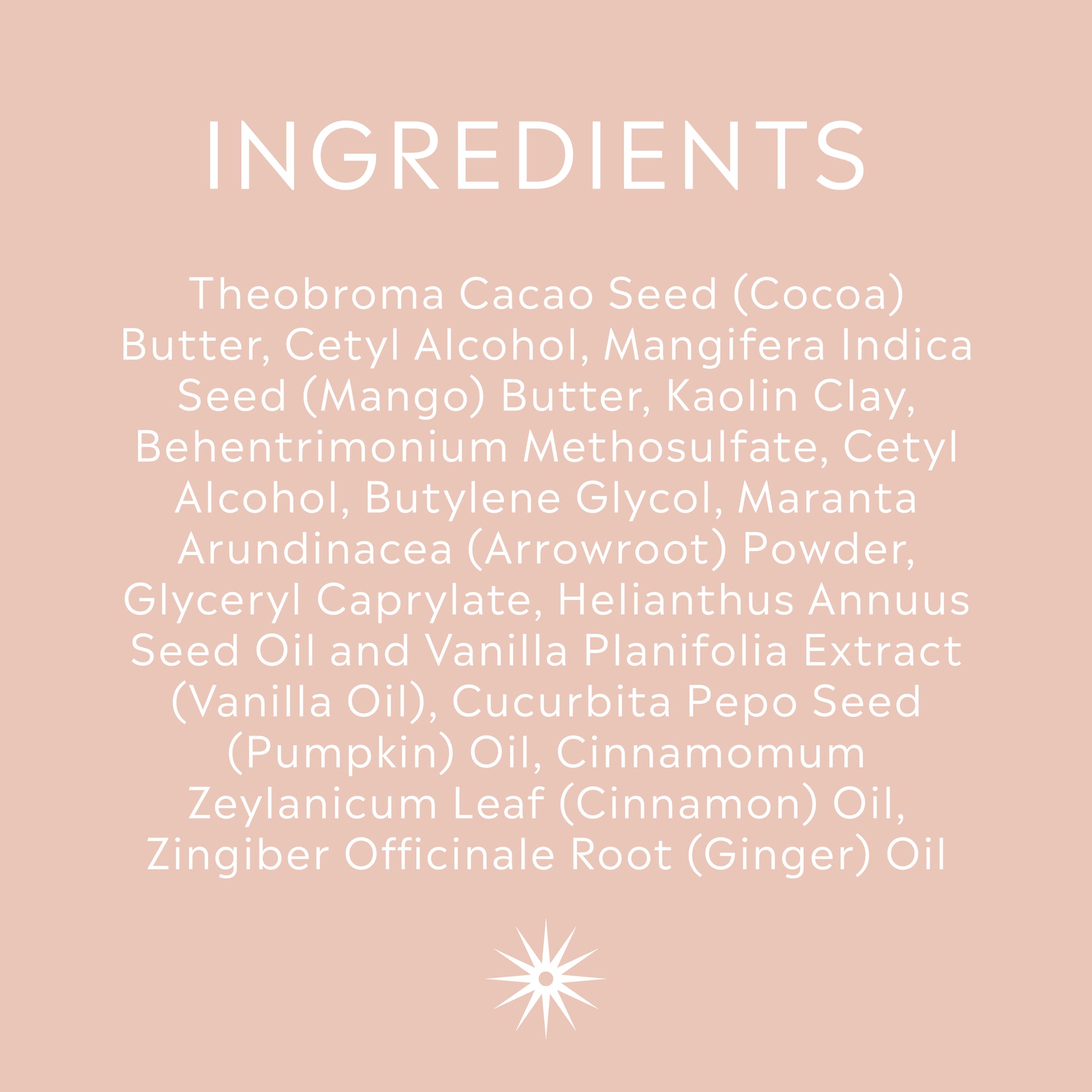Ingredients for Pumpkin Spice Body Butter
