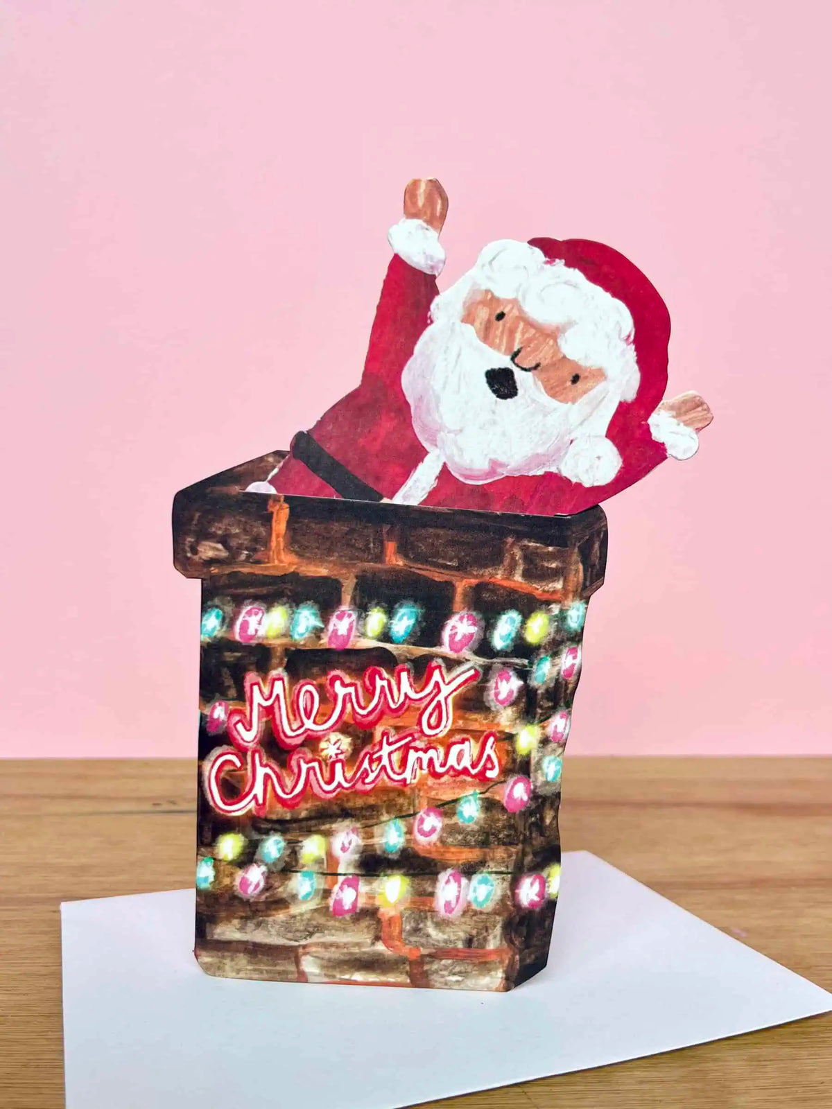 Sustainably sourced plastic-free festive greeting card made in England