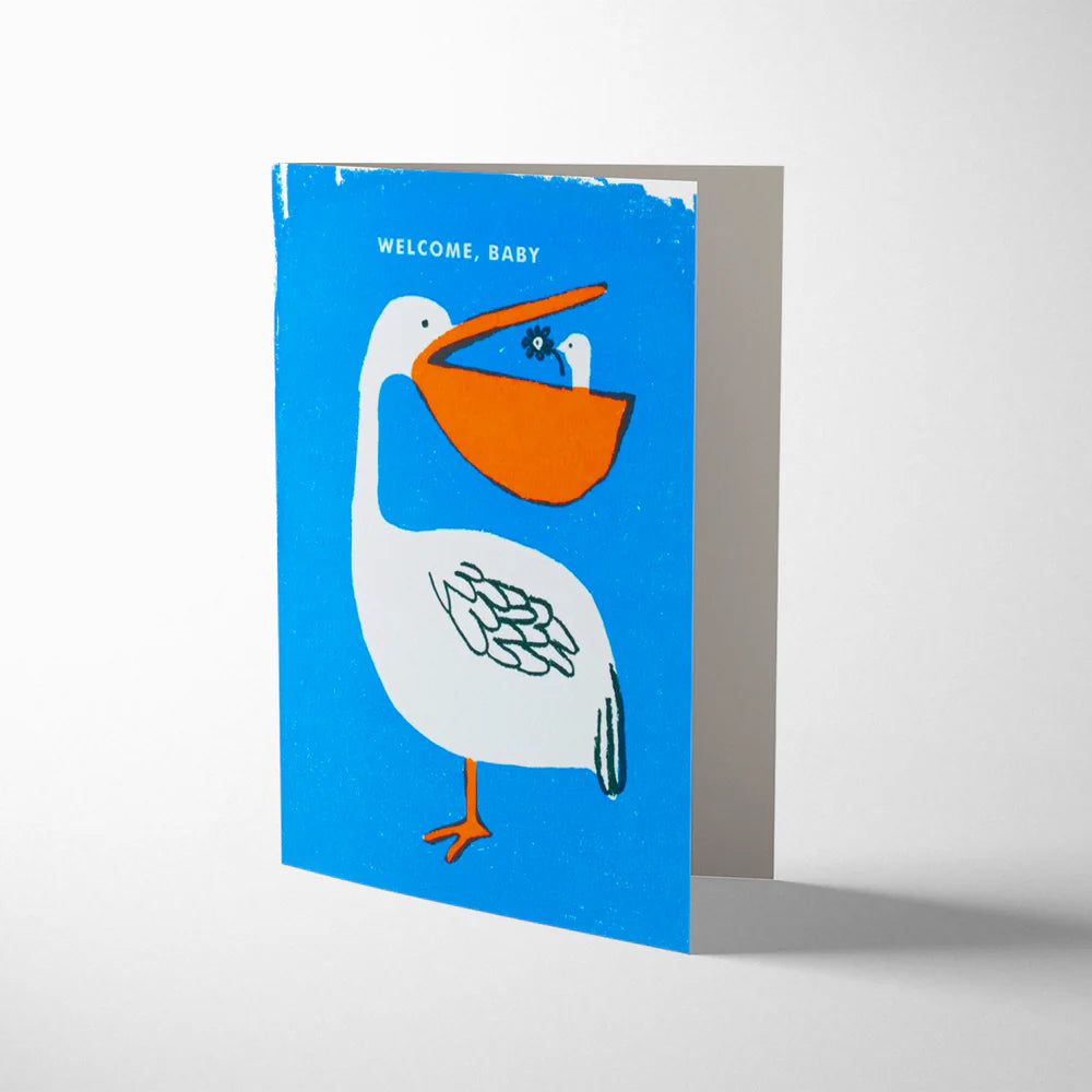 Pelican Baby Congrats Greeting Card by Egg Press