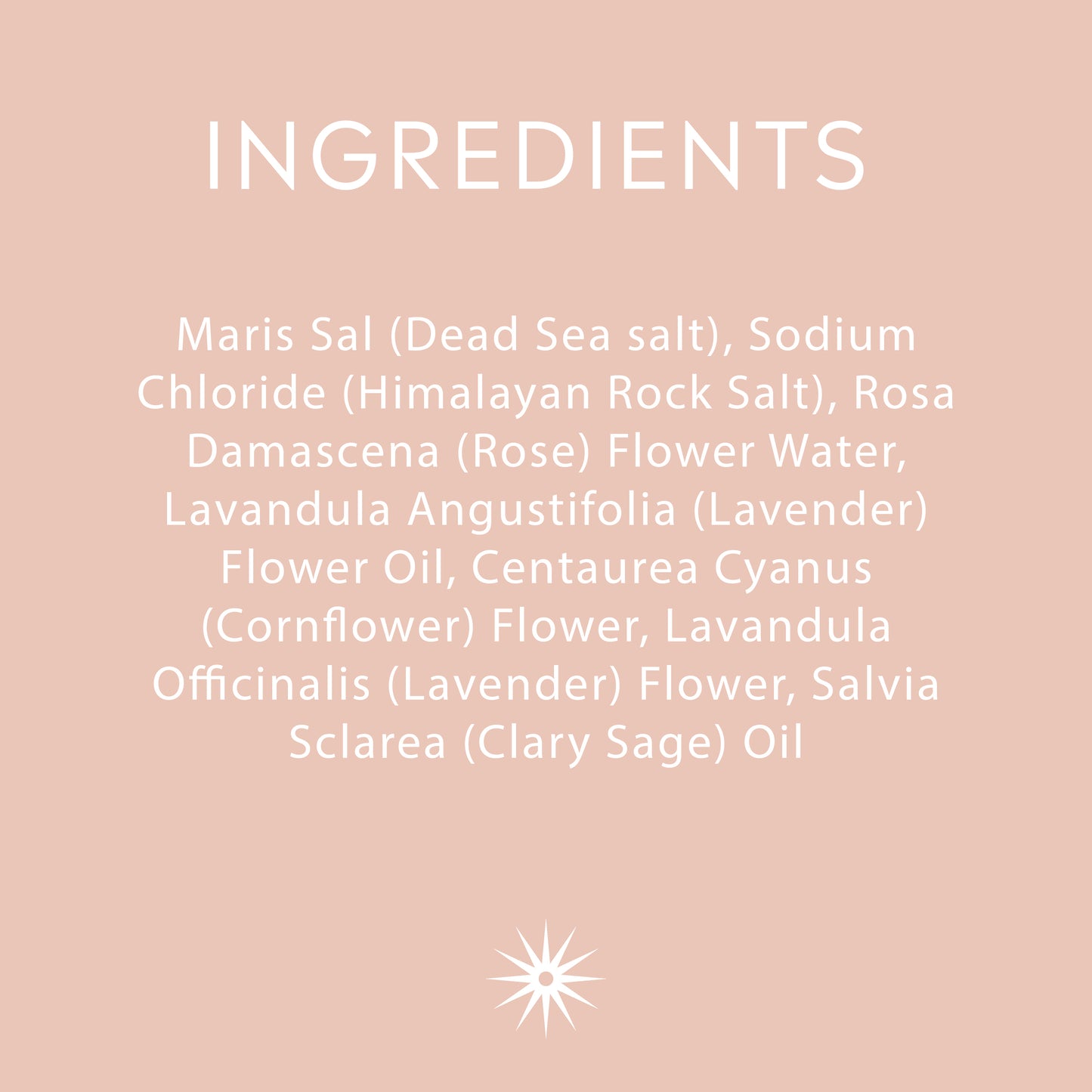 Beauty Sleep - Lavender & Rose Facial Steam Ingredients