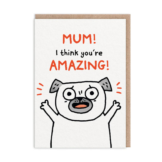 Mum, I Think You're Amazing! Mother's Day Card