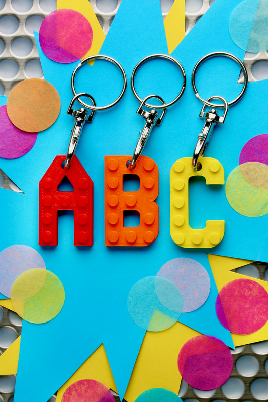Made Happy - Brick Compatible Tiny Keyring Letter