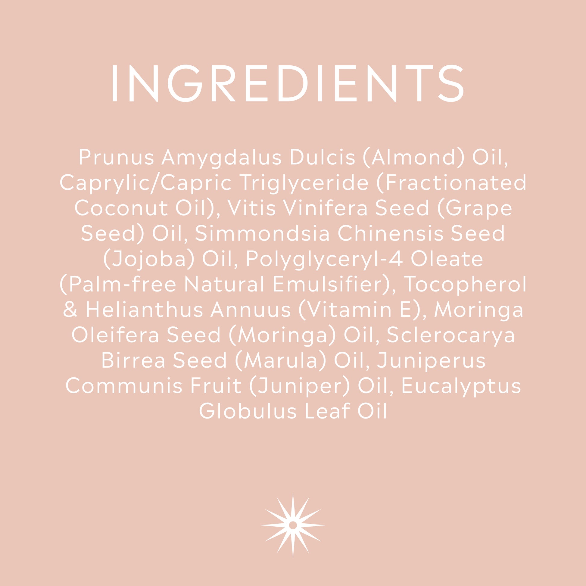 Steam Room eucalyptus juniper oil used for massage, bath, and daily skin hydration. Ingredient list.