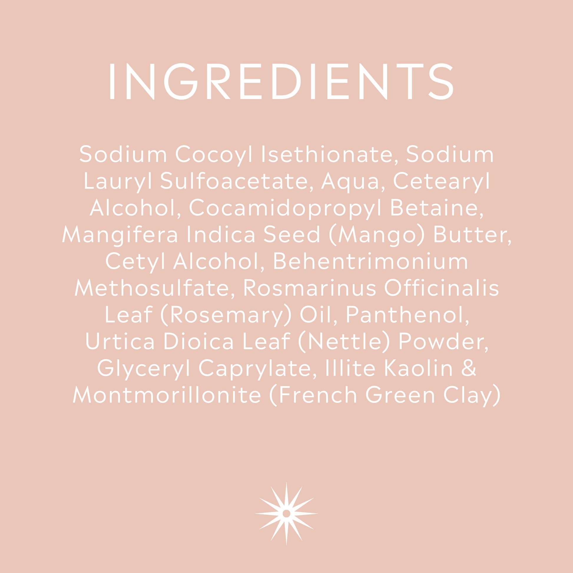 Ingredients for Green Gardens Shampoo
