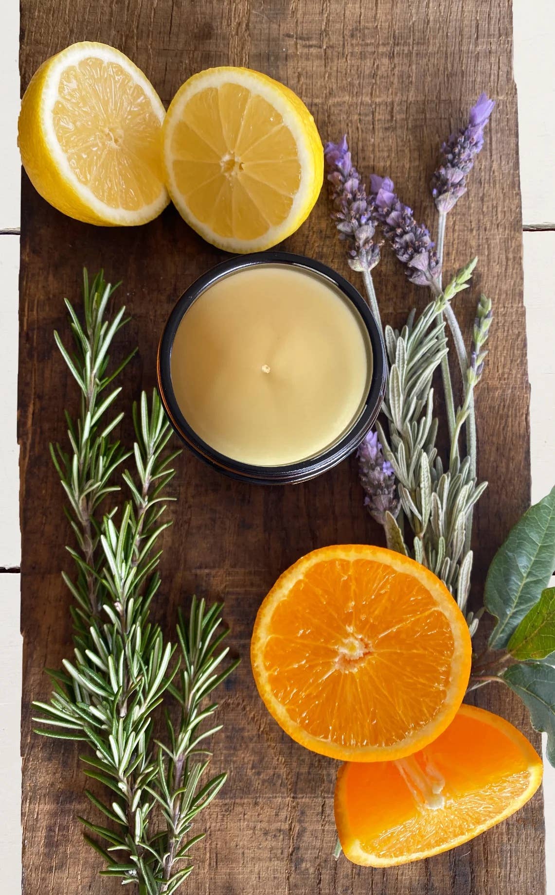 Eco-friendly citrus and rosemary candle from Forget Me Not and Green