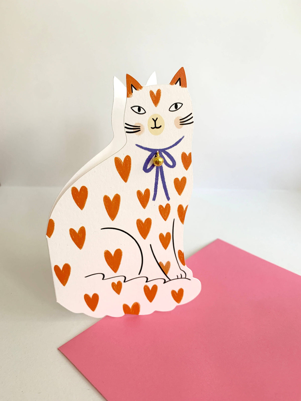 Recycled 300gsm G.F. Smith board cat card