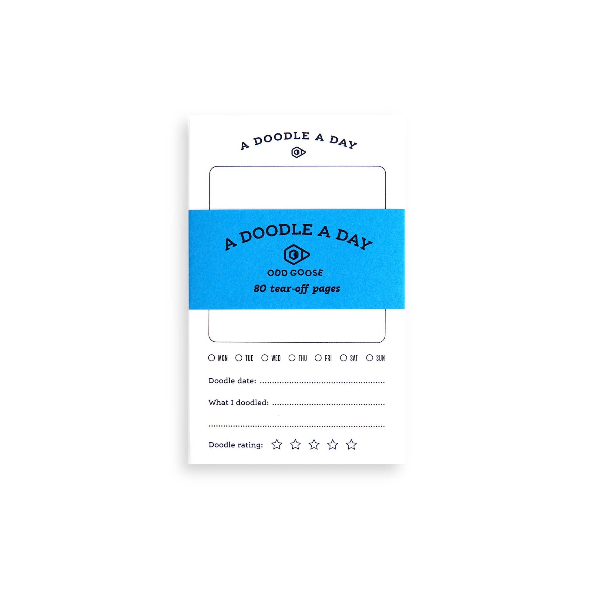 A Doodle A Day Creative Drawing Notepad handmade in the UK