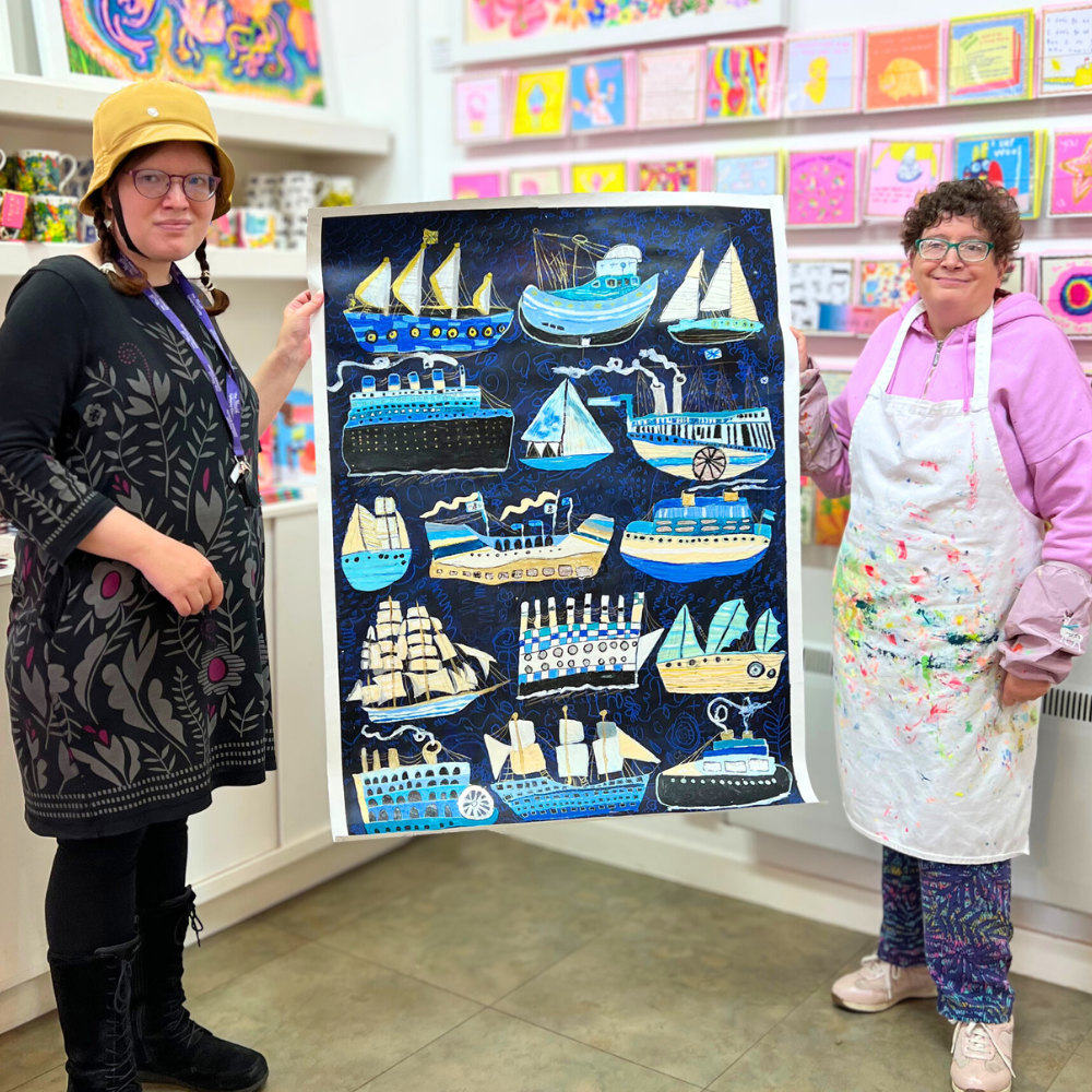 Arthouse Unlimited Ship Ahoy Artwork Chocolate Packaging