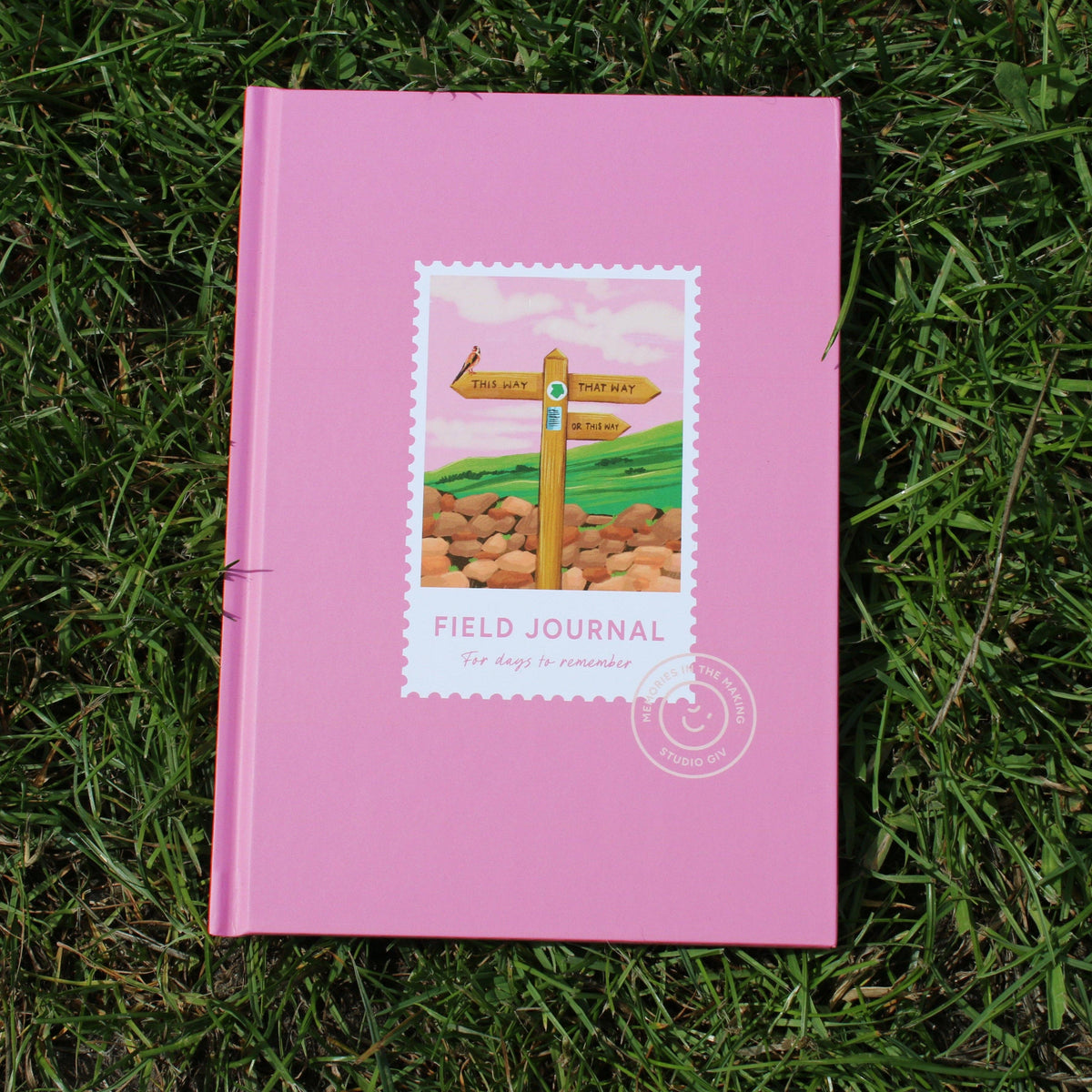 Hiking Field Journal with Trail Signpost Cover by Sophia Hunter