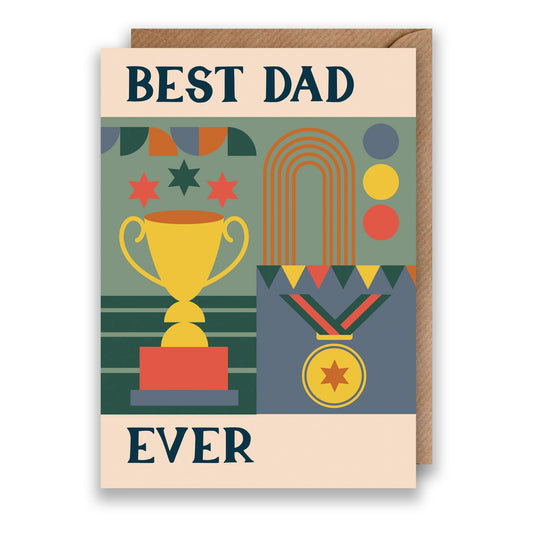Bauhaus Best Dad Ever Card