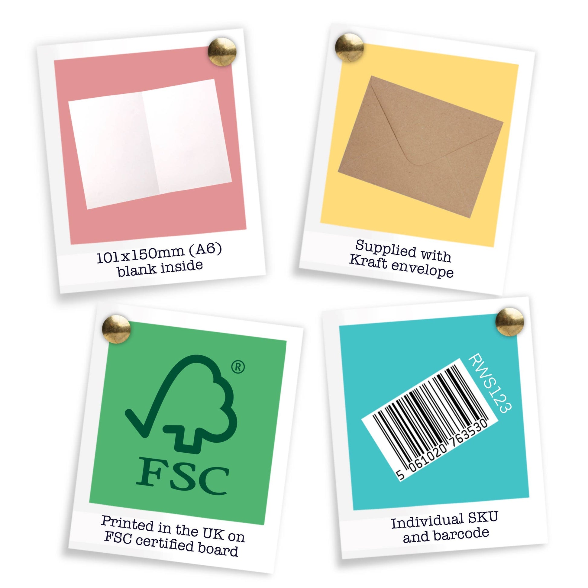 A6, Kraft envelope, FSC paper
