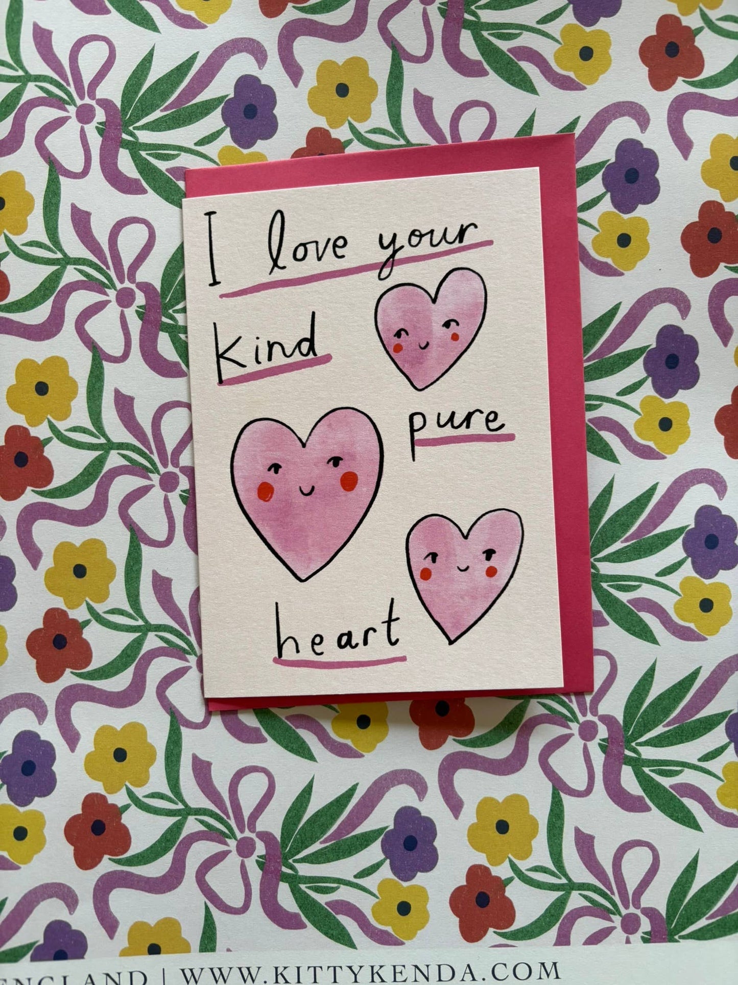 Close up of Posy Multi Luxury Gift Wrapping Paper texture and print