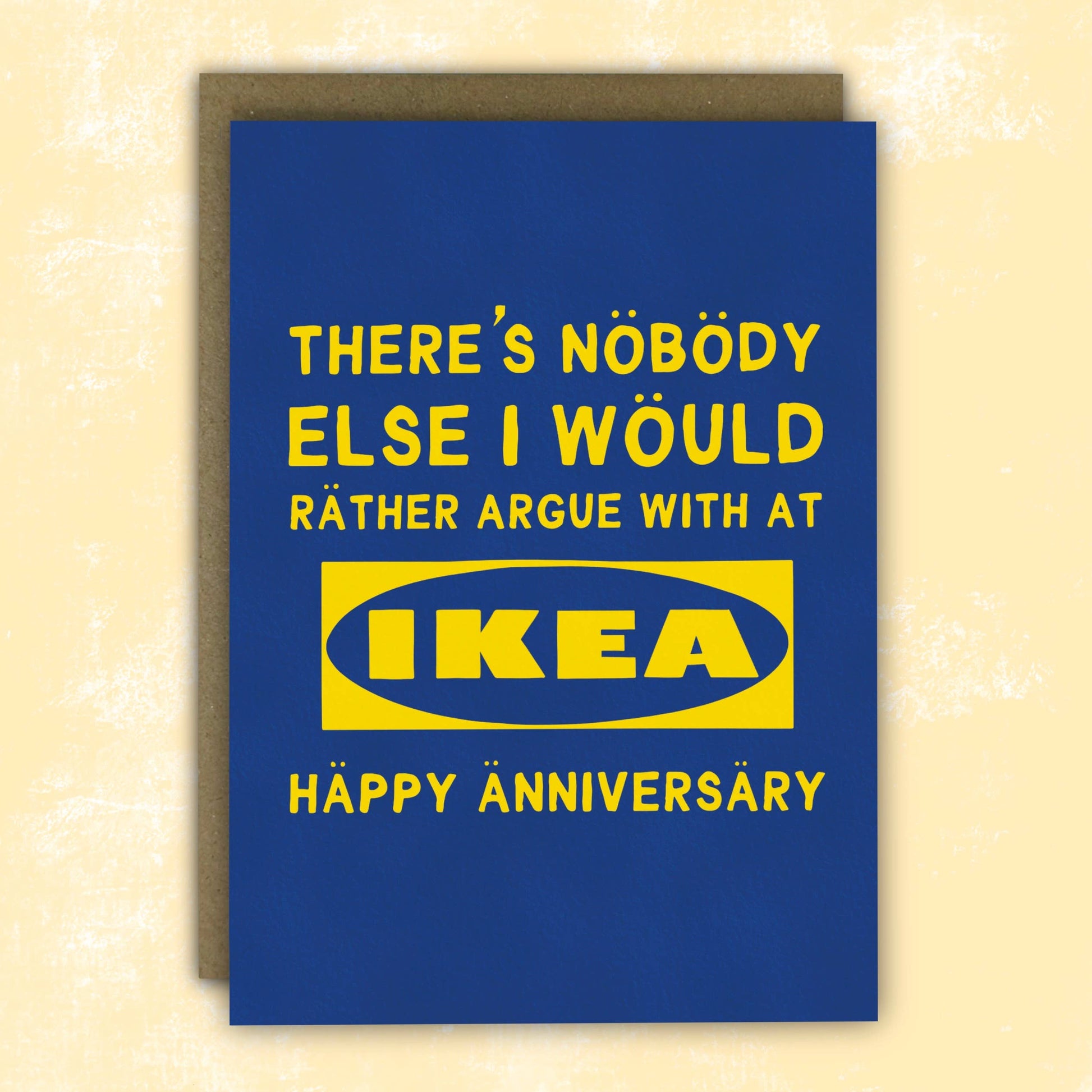 Funny Anniversary Card - Sarcastic Ikea Argument