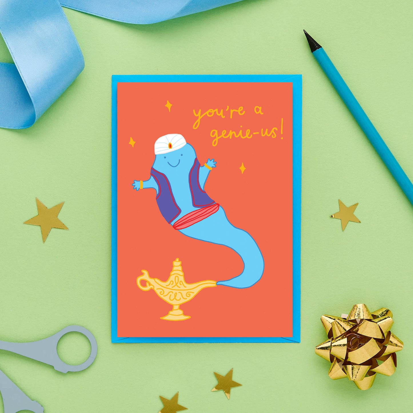 Genie-us Greeting Card | Funny Well Done Card | Exam Pass 