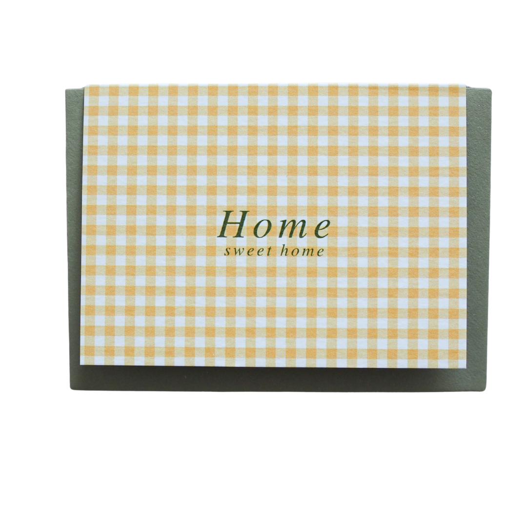 Home Sweet Home Gingham Mini Card with C7 envelope