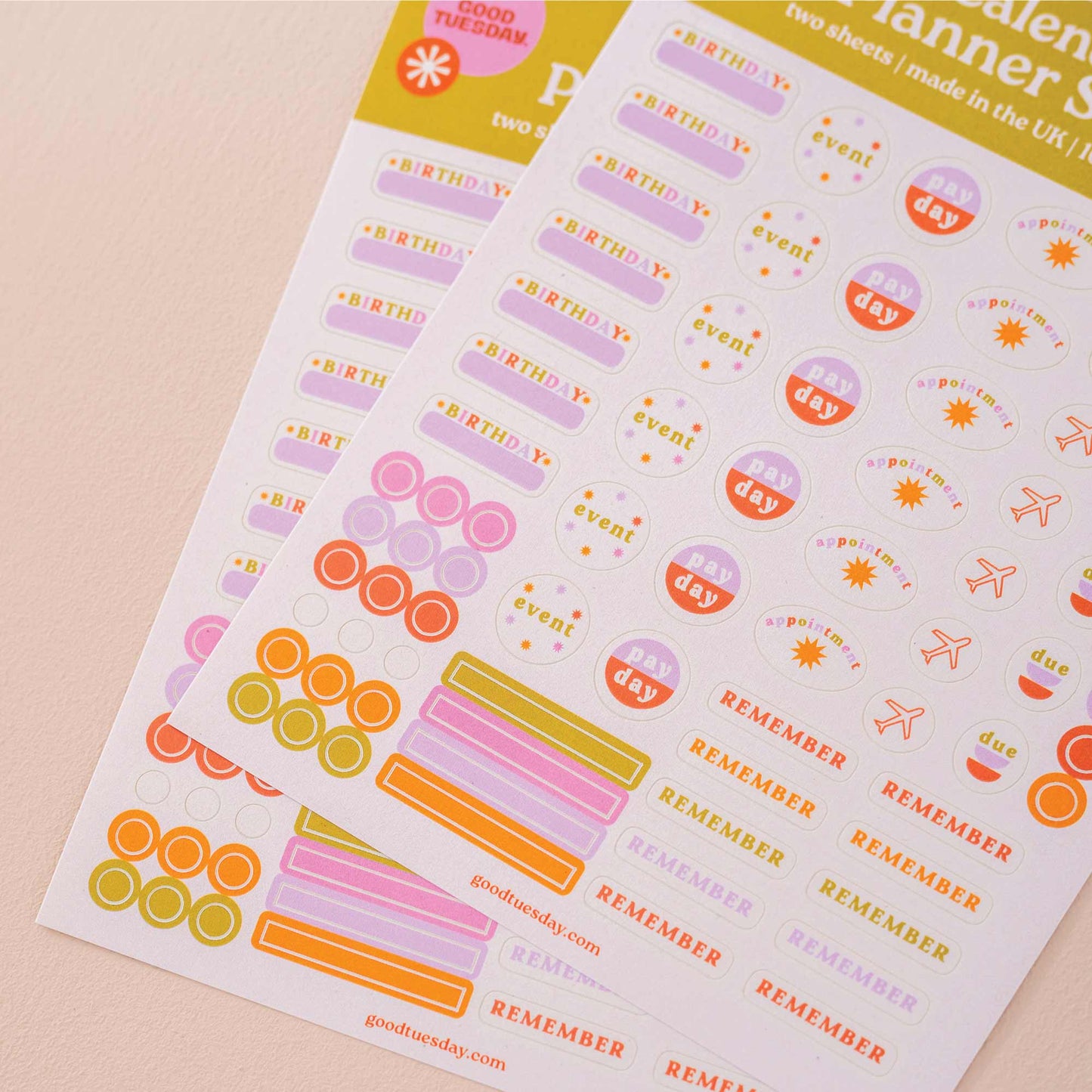 Planner & Calendar Stickers | Recycled Paper Stickers