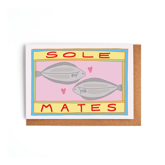 A7 Sole Mates card with Kraft envelope