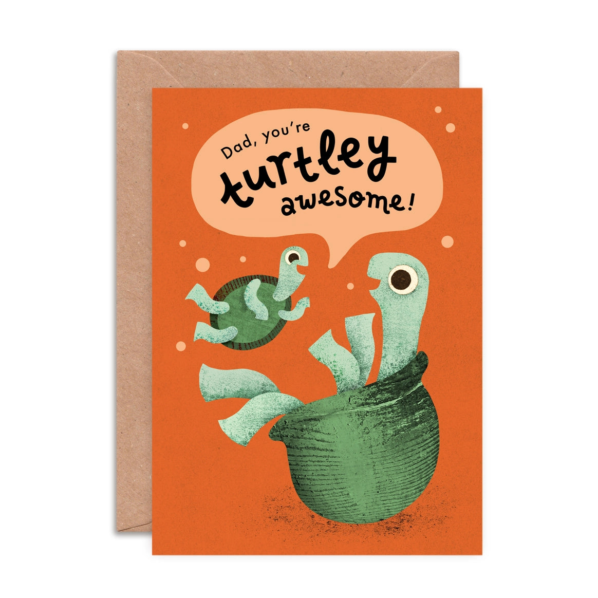 Turtley Awesome Father's Day Card | Funny Dad Greeting Card