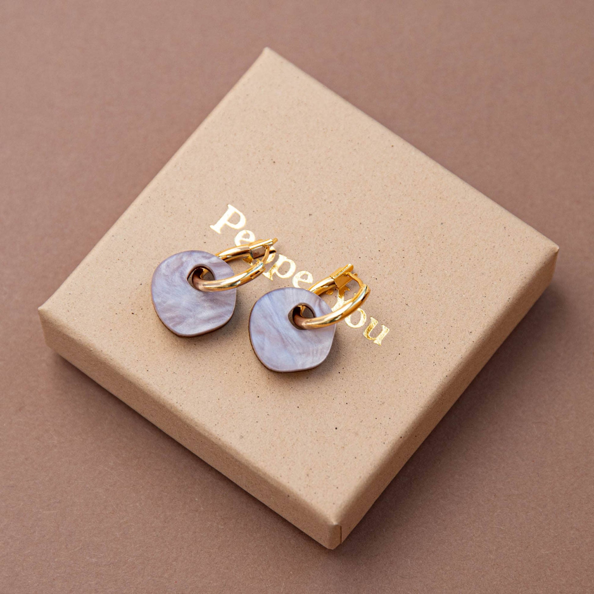 Handcrafted Gold Plated Brass Hoops