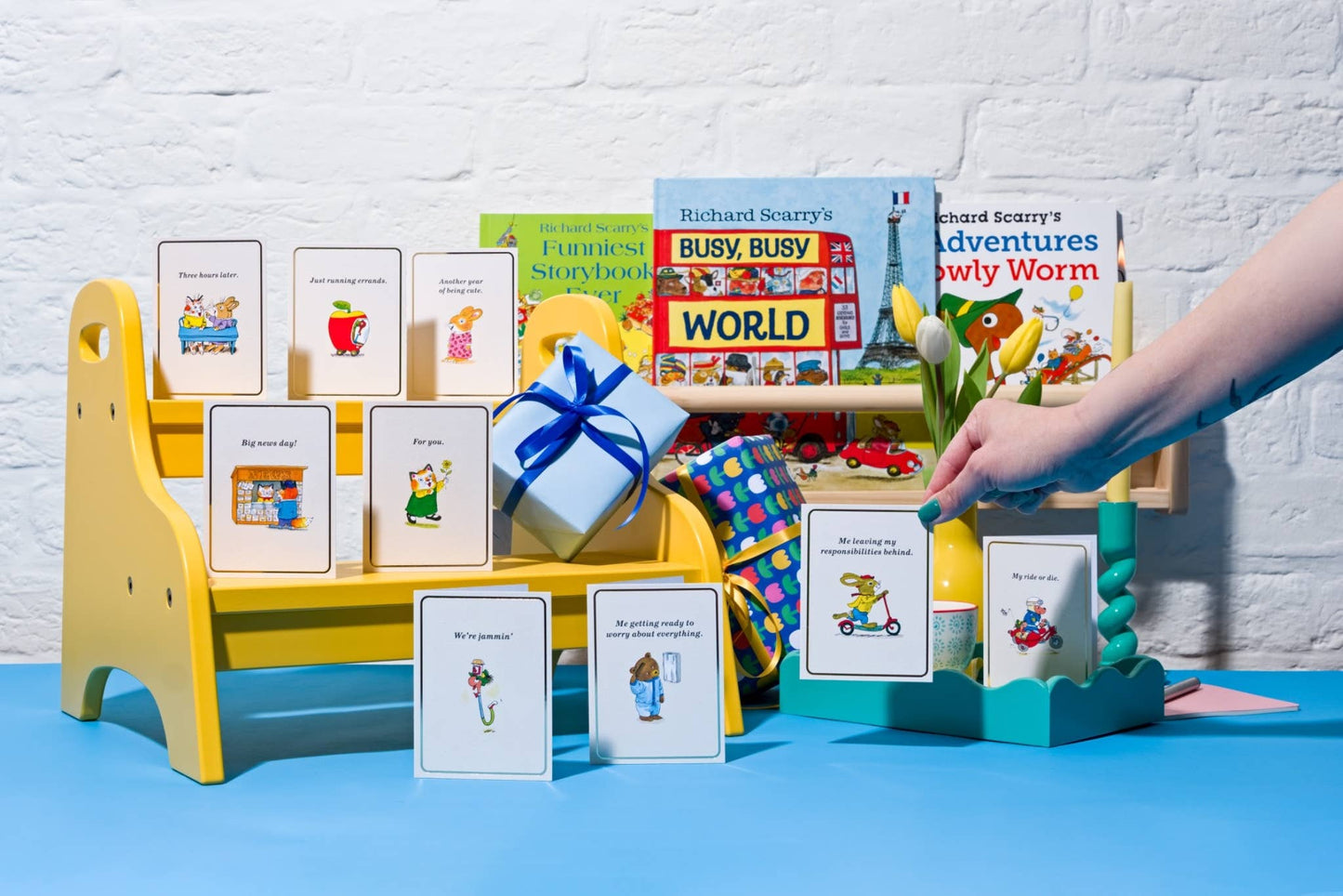 Sustainably sourced gold foil mini greeting card