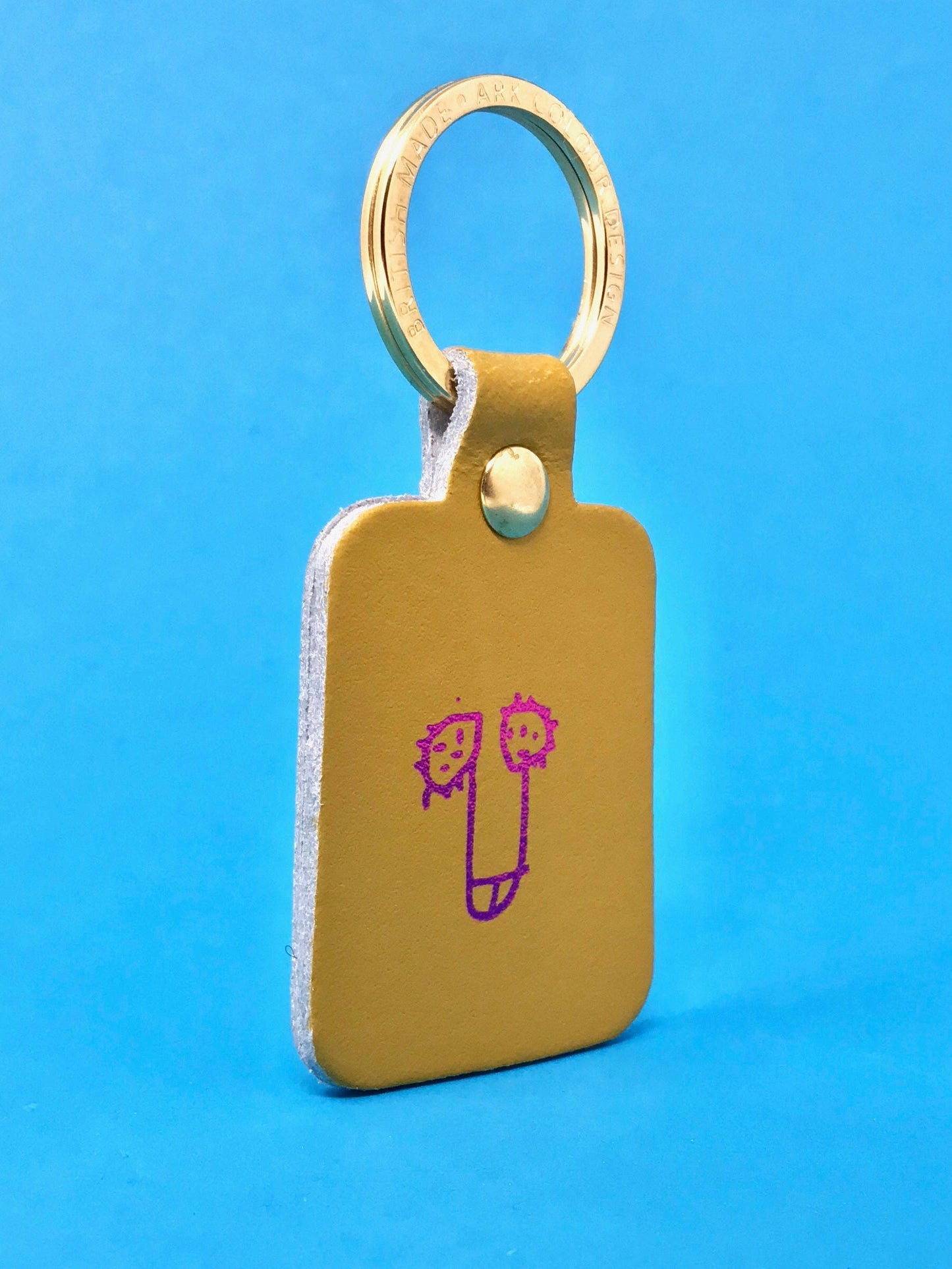 Playful Willy Leather Key Fob | Ark Colour Design