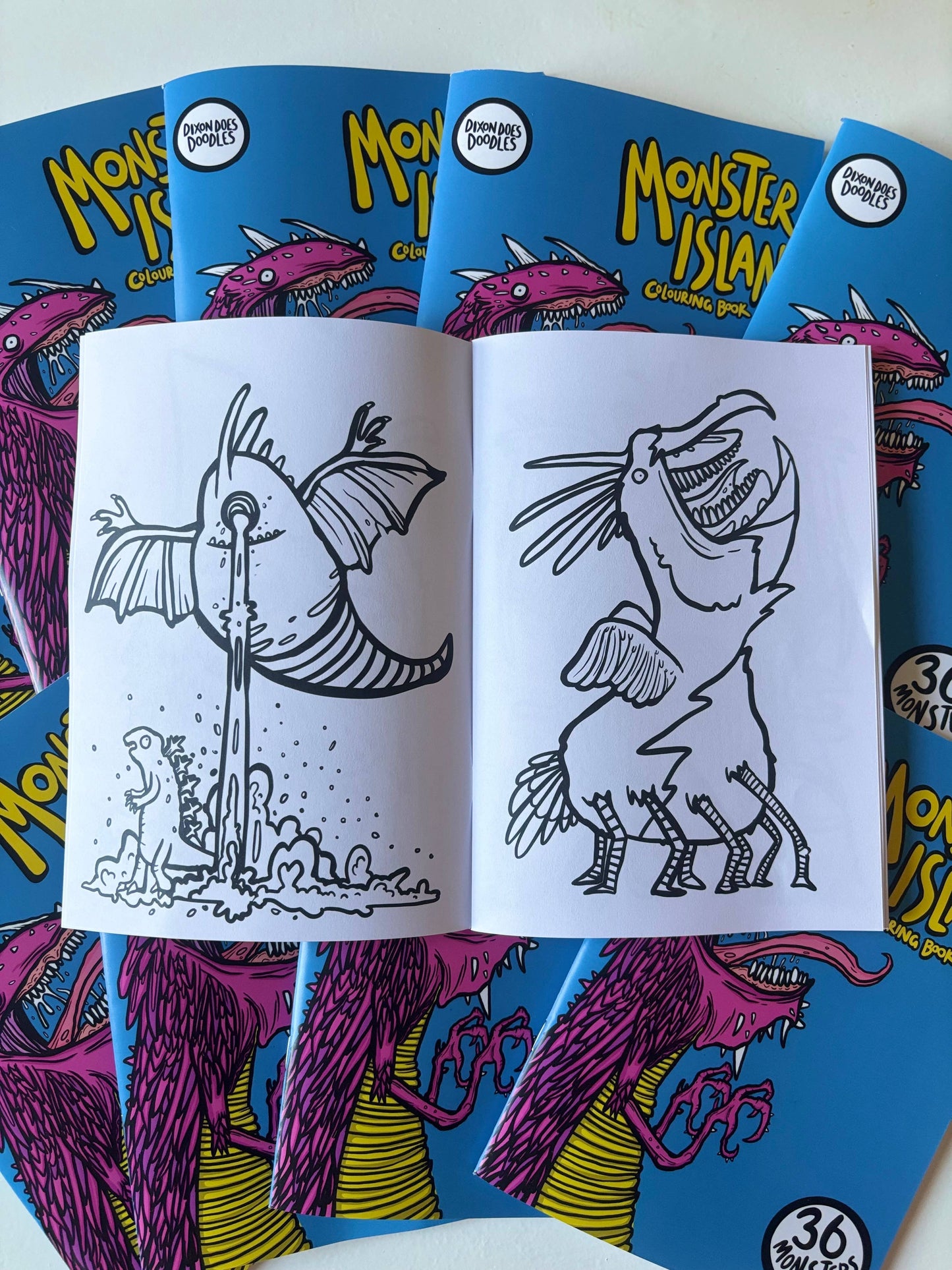 Monster Island Colouring Book