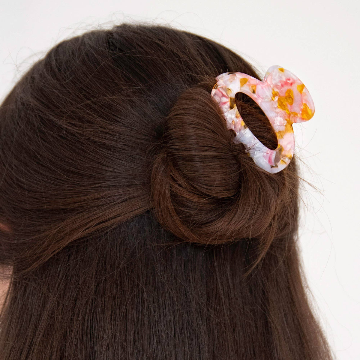 Detail view of Speckle Mini Hair Claw Clip