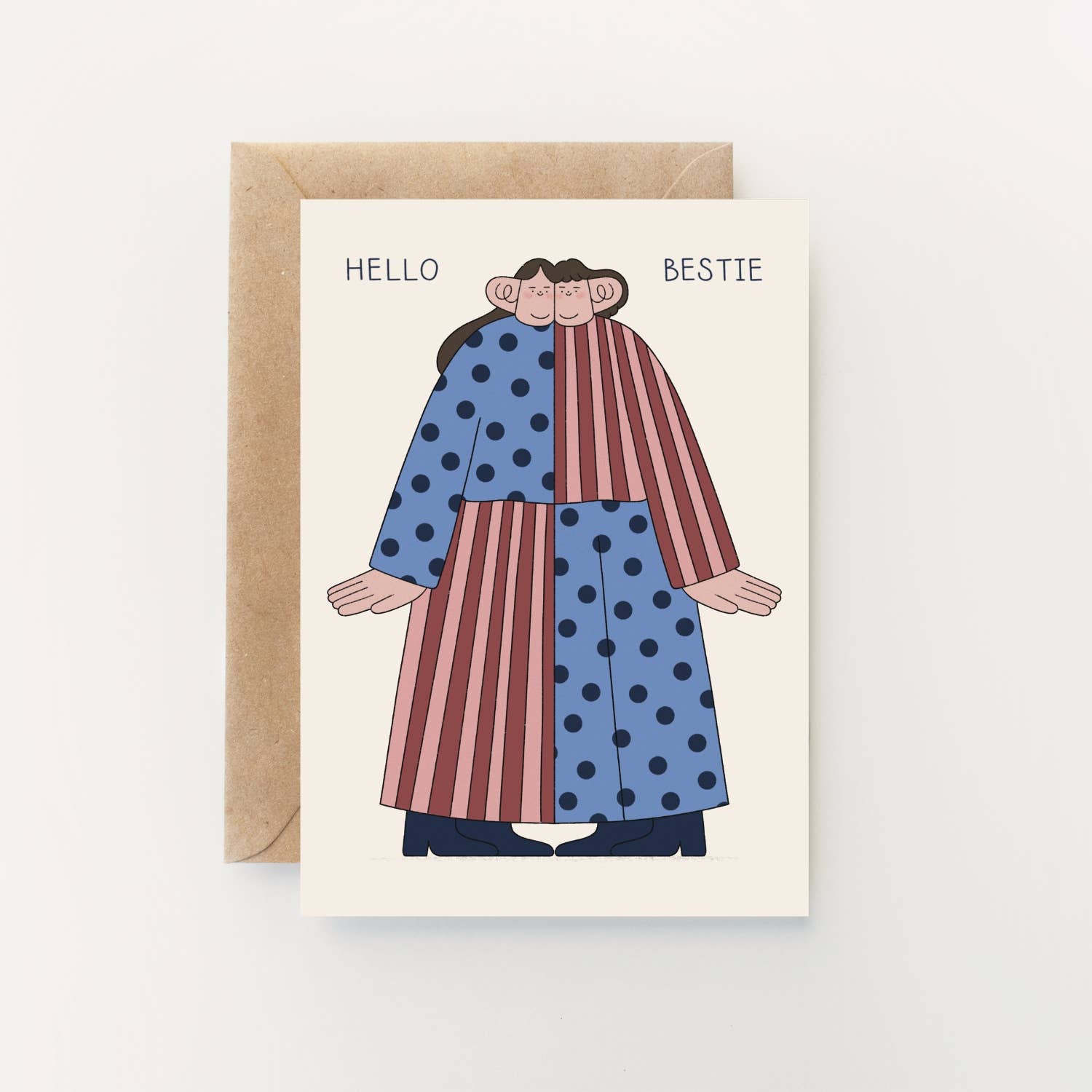 Hello Bestie Galentine's Day Card by Hollie Fuller