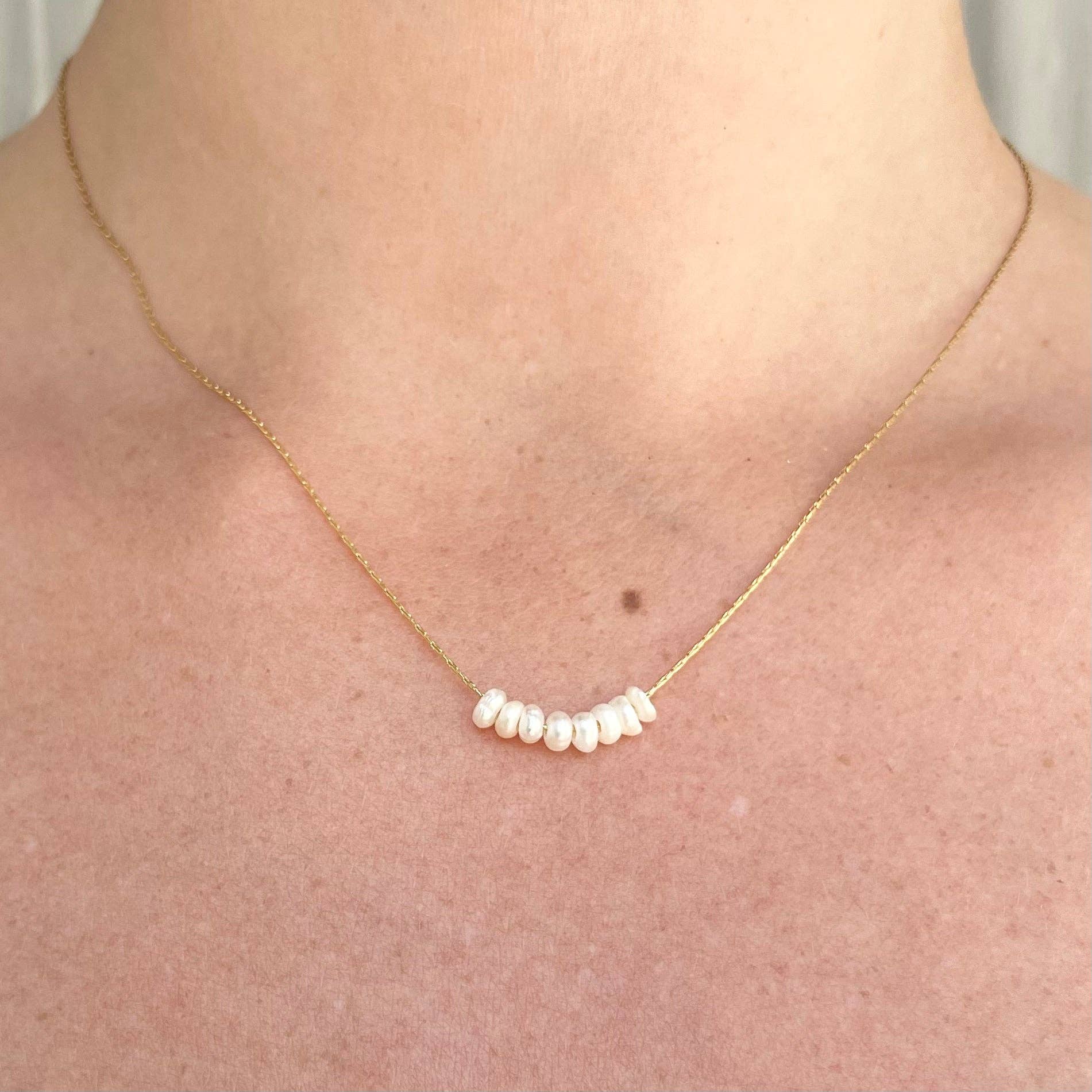 Beaded Pearl Necklace