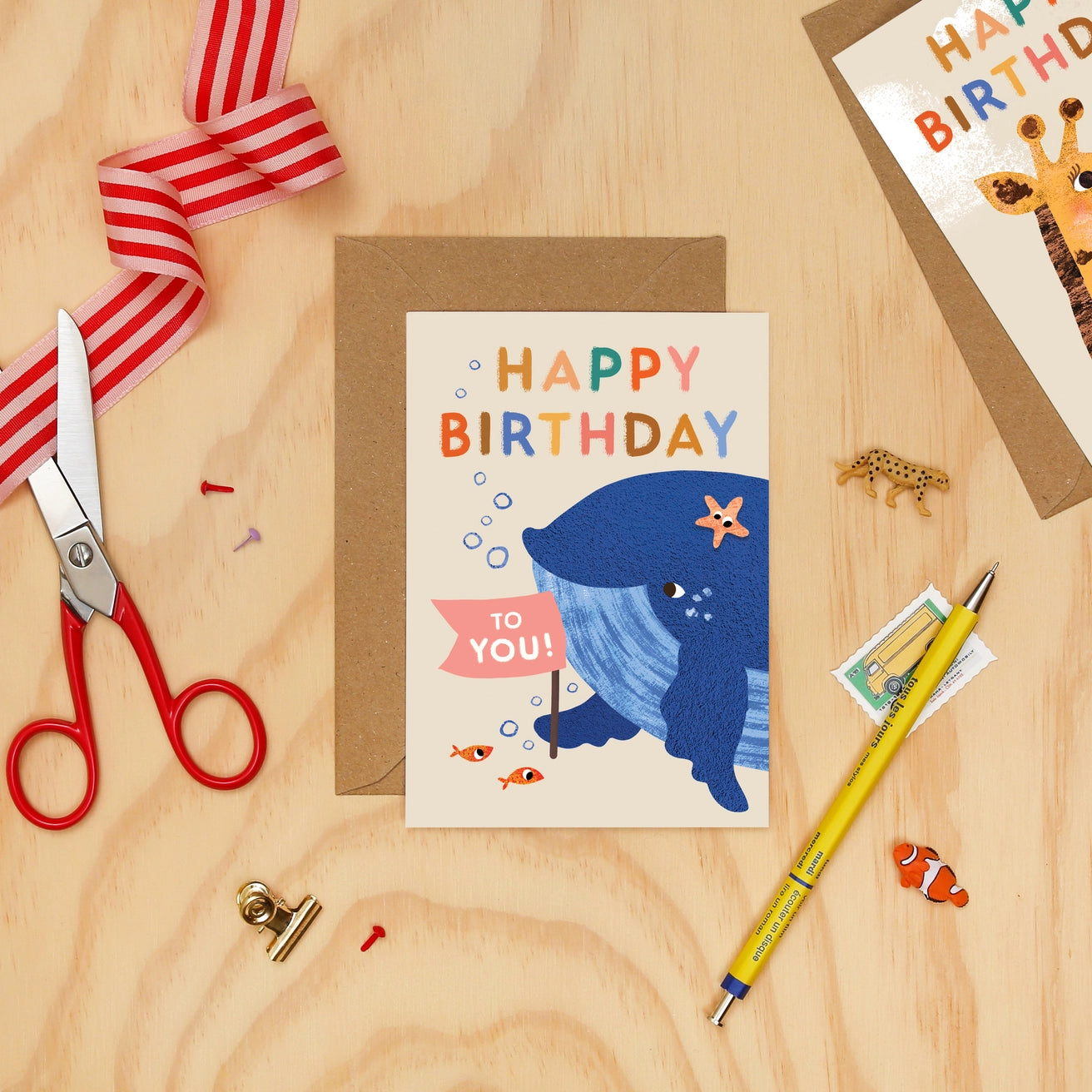 Little Menagerie Birthday Cards Multipack X 6 Kids Cards