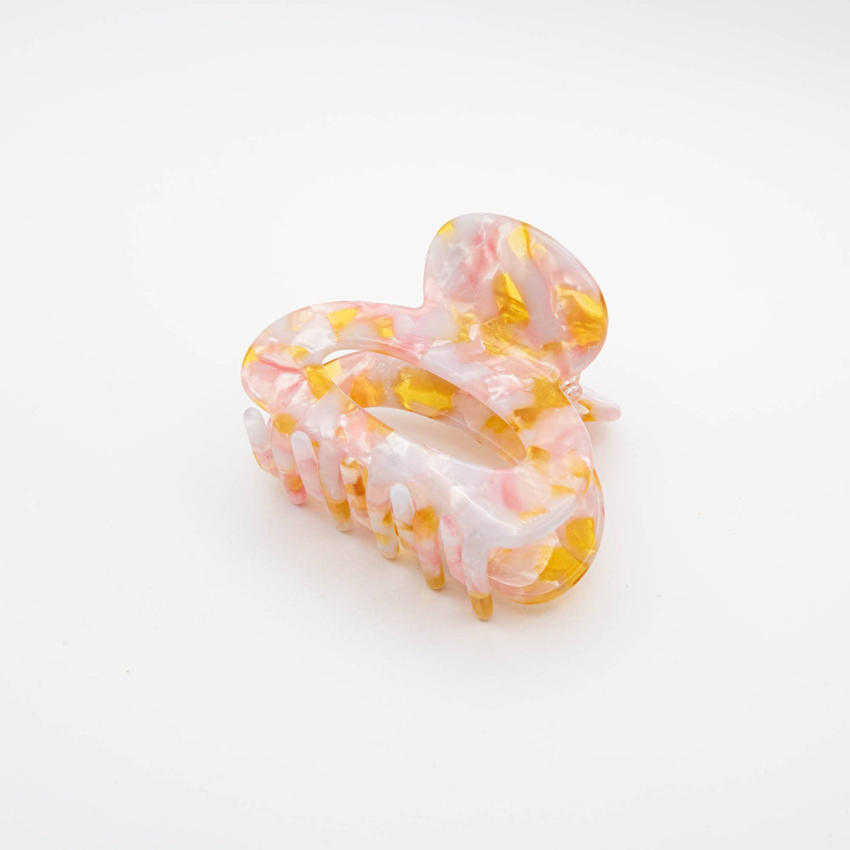 Speckle Mini Hair Claw Clip in neutral tones