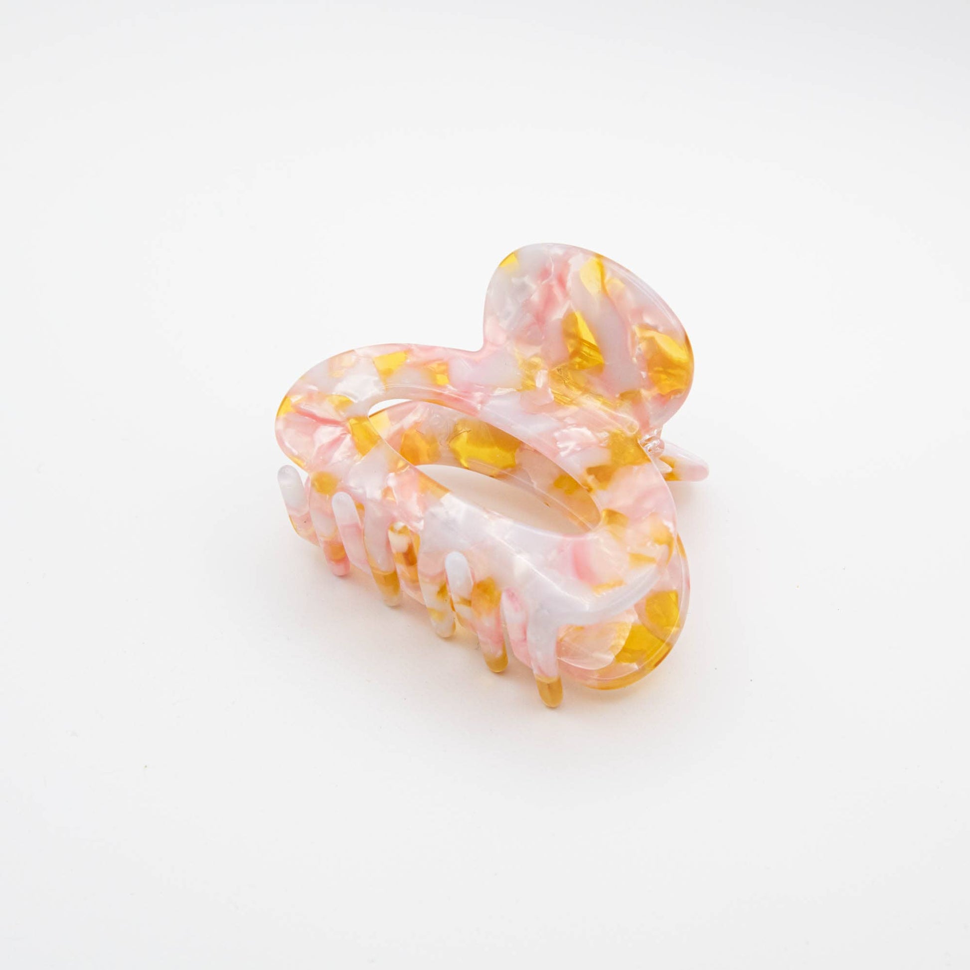 Speckle Mini Hair Claw Clip in neutral tones