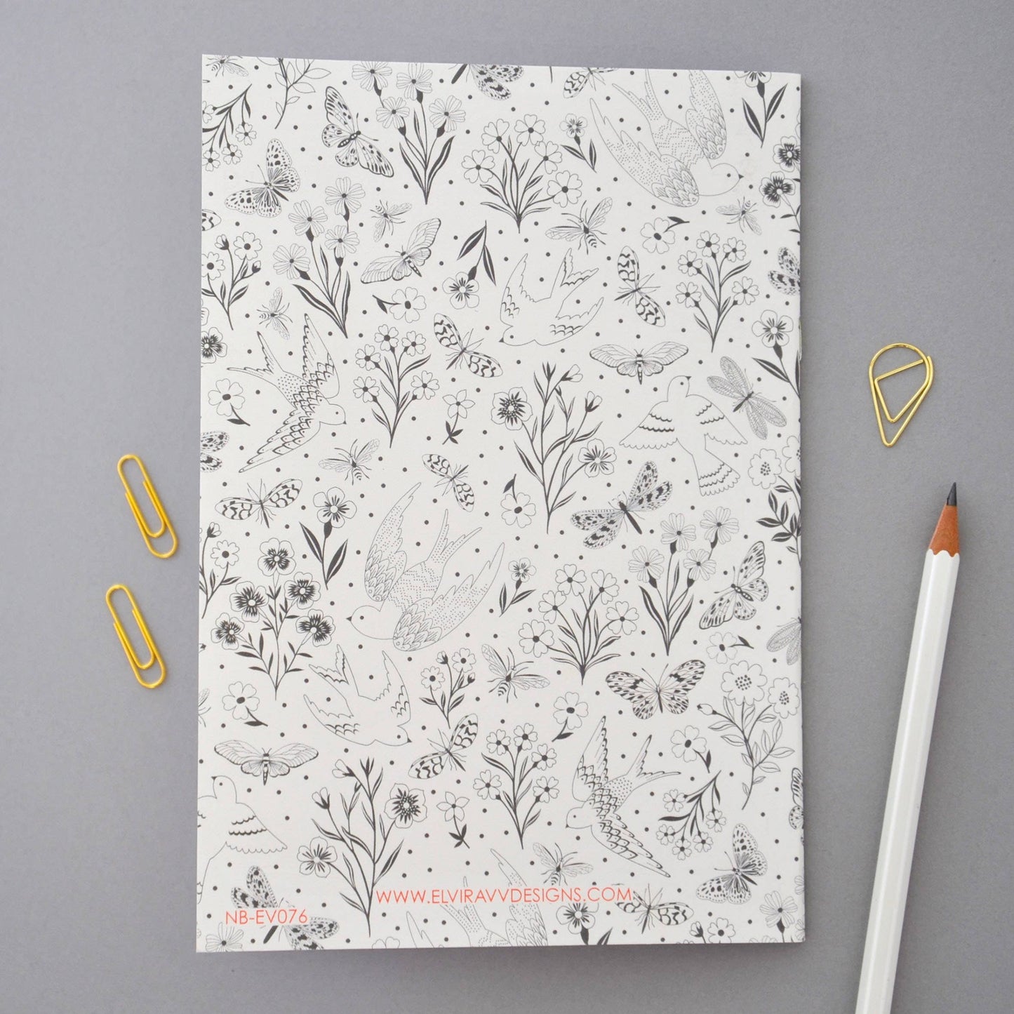 Butterflies, Birds and Bees A5 Notebook Gift