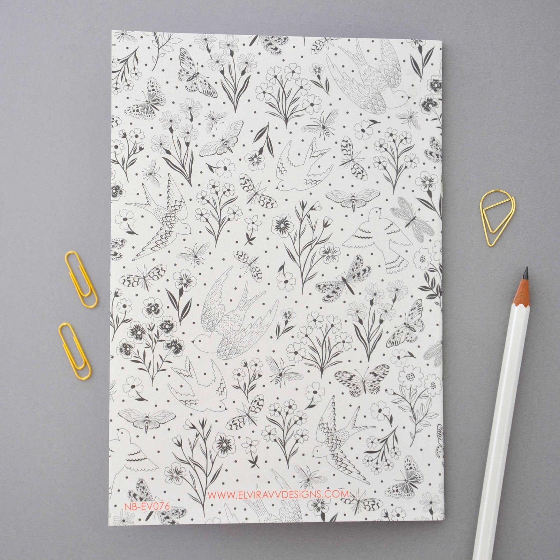 Butterflies, Birds and Bees A5 Notebook Gift