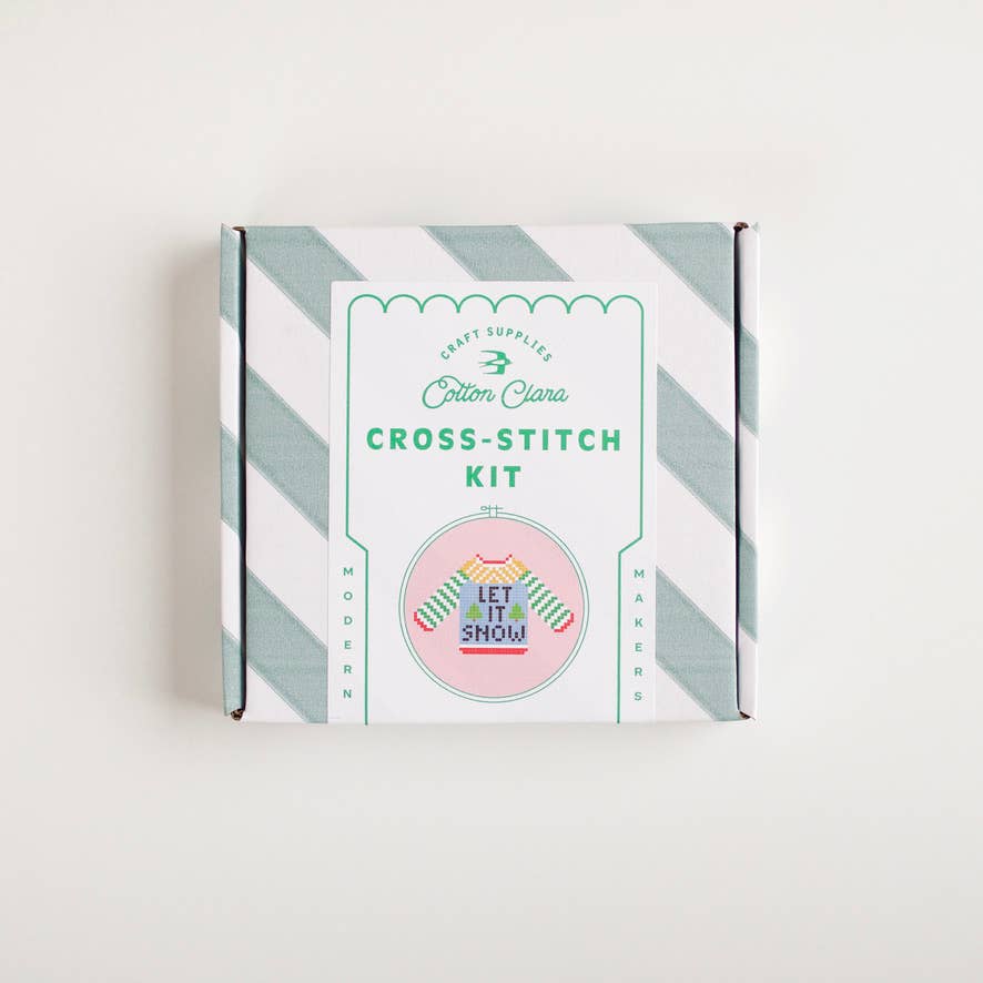 Step-by-step beginner cross stitch guide and colourful threads