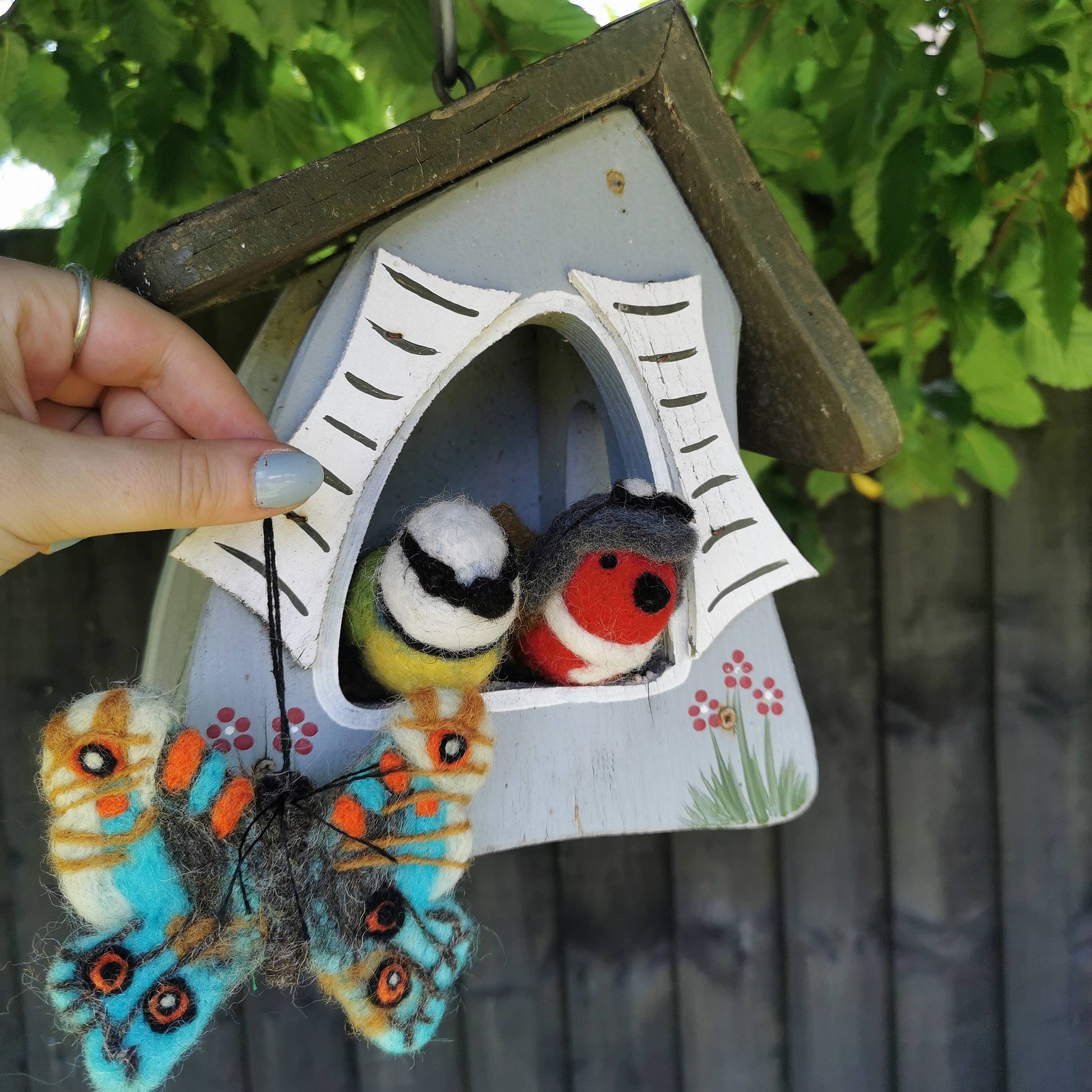 Bella the Blue Tit Easter Hanging Decoration