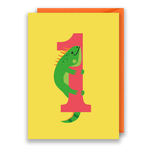 Age 1 Kids Animal Birthday Card
