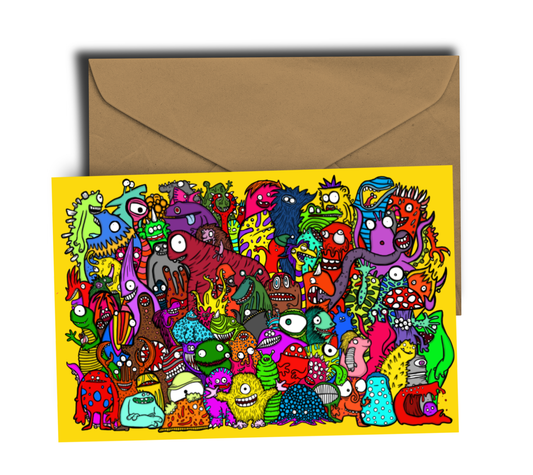 Monsters! Greeting Card