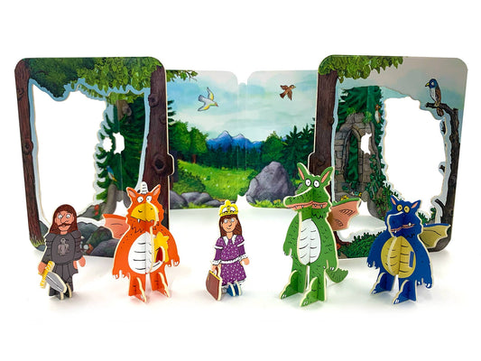 Zog Pop-out Play the Story Playset packaging and pieces