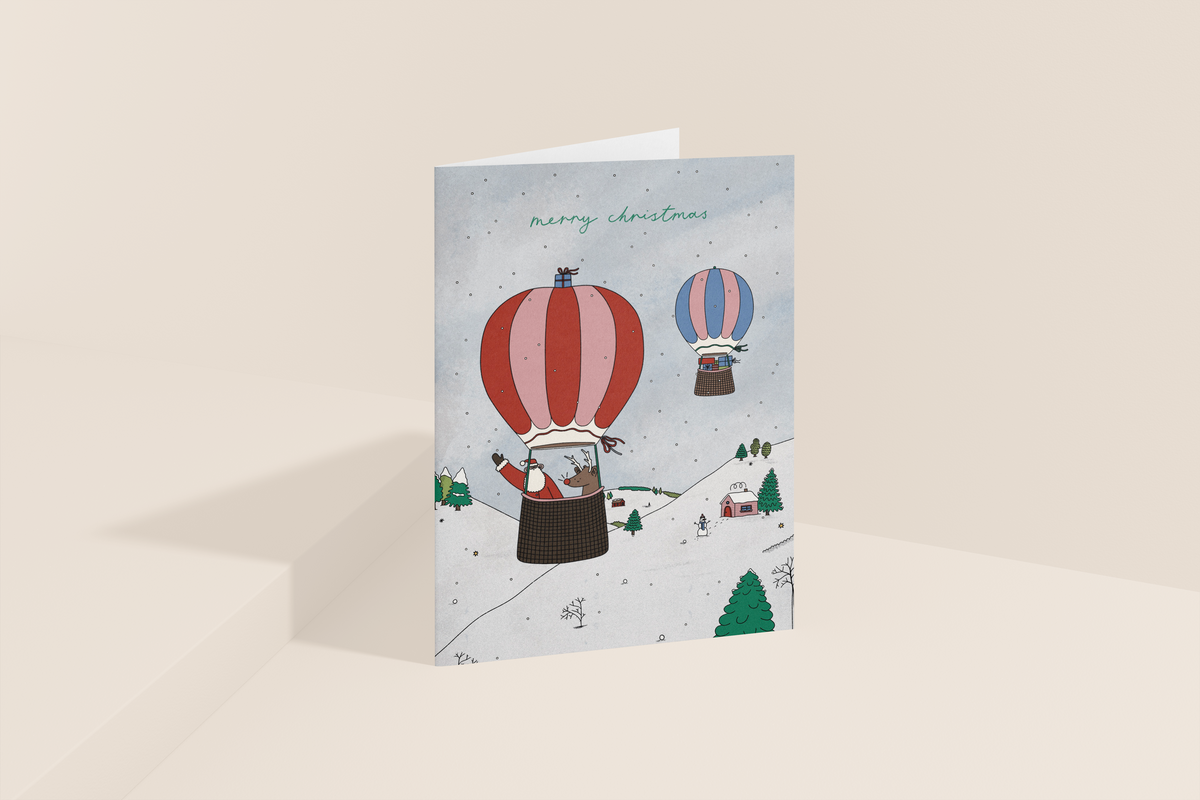 Eco-friendly A6 Christmas Card with Kraft Envelope
