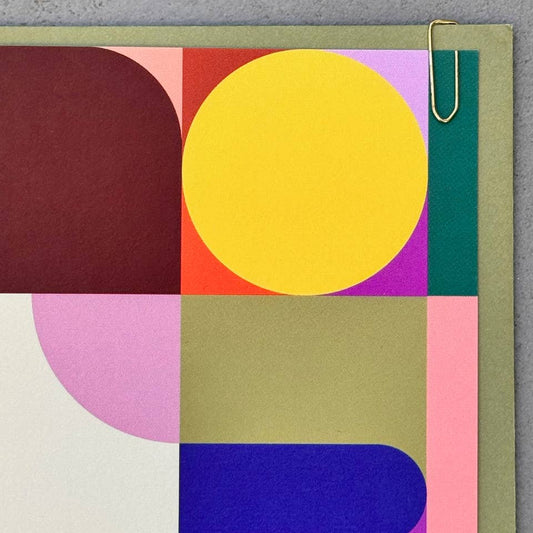 Sustainably sourced Scallop Design Greeting Card Made in UK