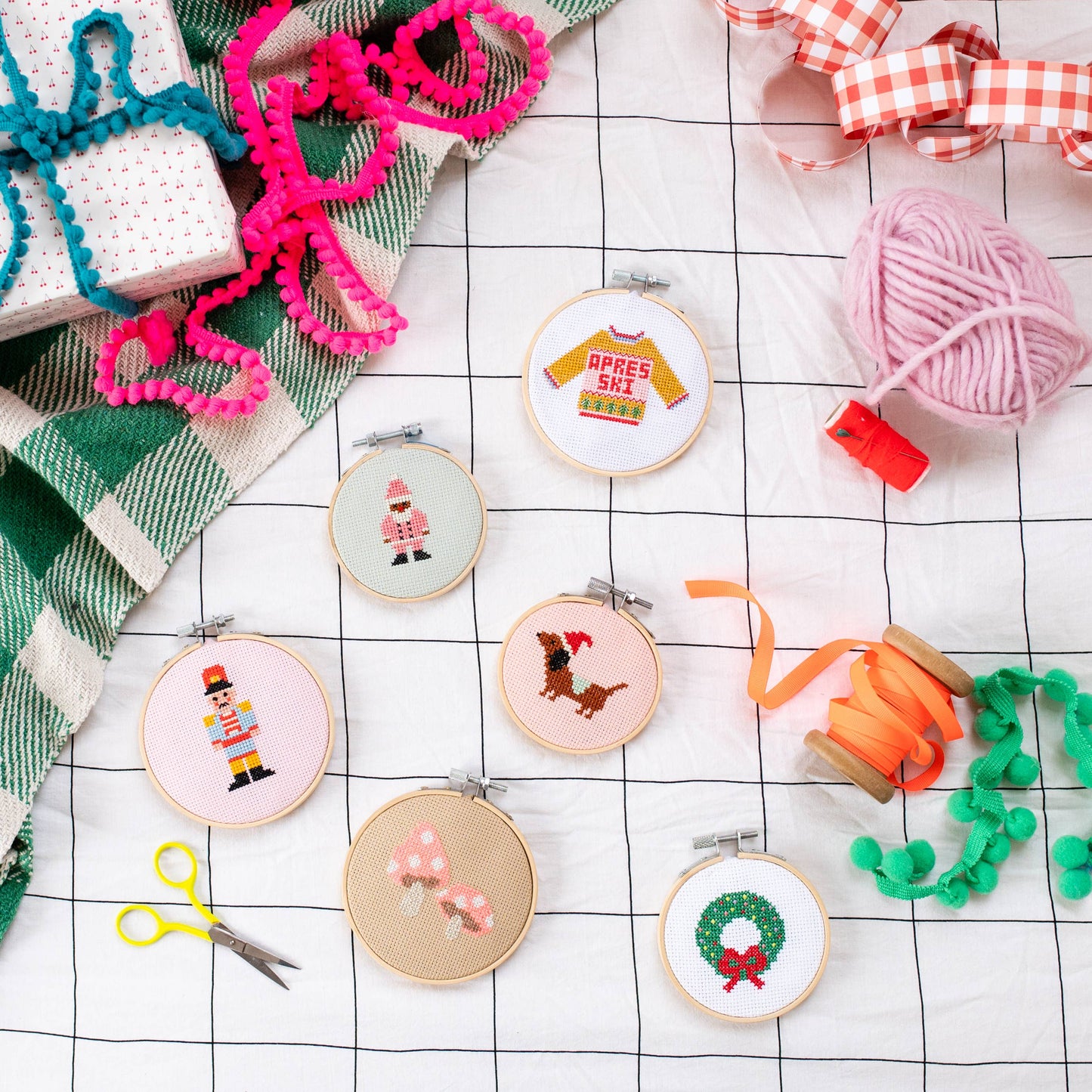 Cotton Clara Mini cross stitch kits