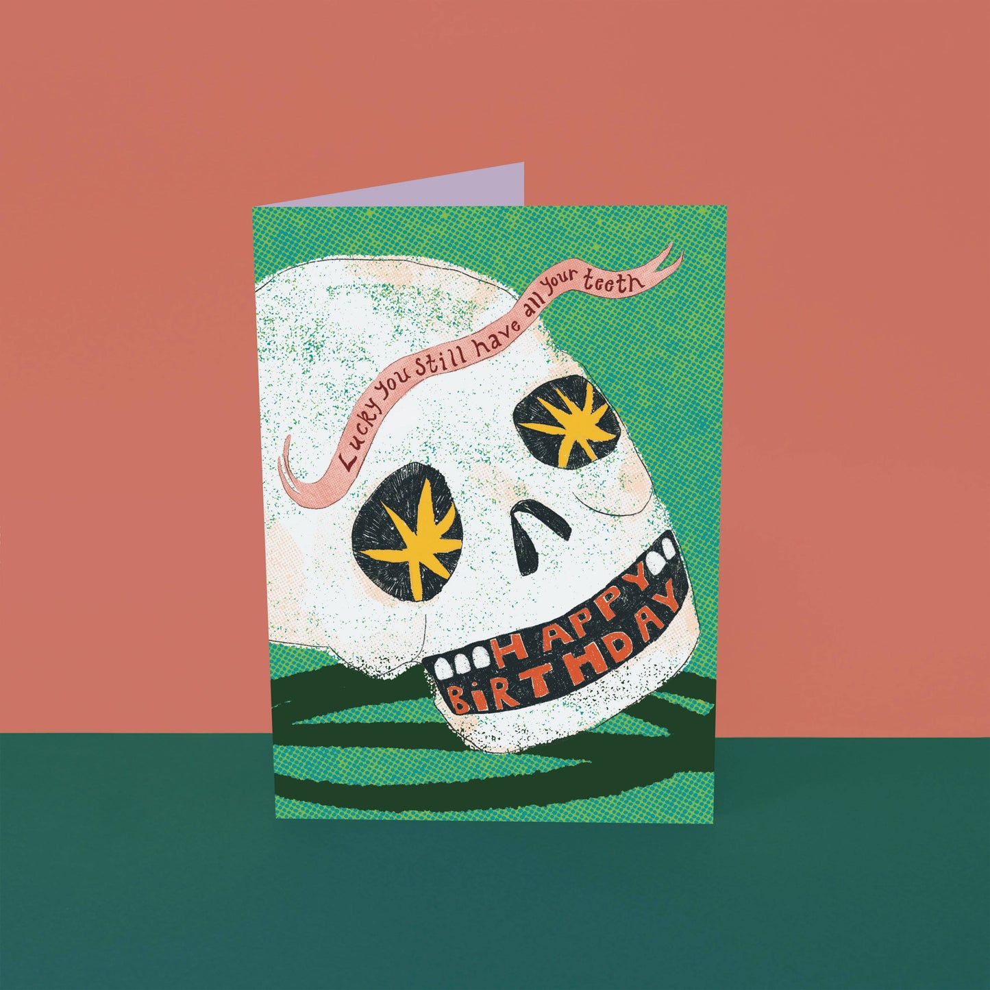 Sustainably sourced A6 greetings card with recycled envelope